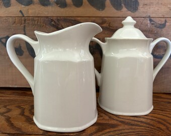 Vintage J & G Meakin Ironstone Sugar and Cream Pitcher