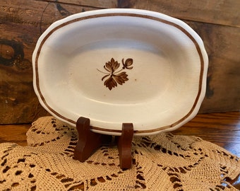 Cute Alfred Meakin Ironstone Tea Leaf Soap Dish