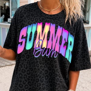 Retro Summer Bum PNG, Sunset Gradient Beach Vacation Design (Digital Download)