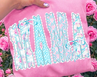 Mama PNG, Coquette Mama PNG, Floral Lace Graphic, Mother's Day Mama PNG, Digital Download