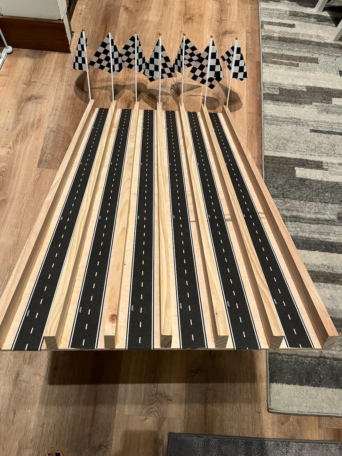 Wood Race Track - Etsy