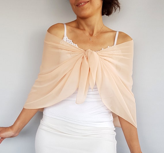 chiffon shoulder wrap