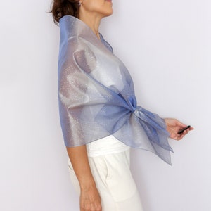 side view semi sheer formal shawl breathable summer occasion wrap