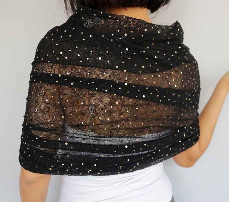 tulle off the shoulder wrap