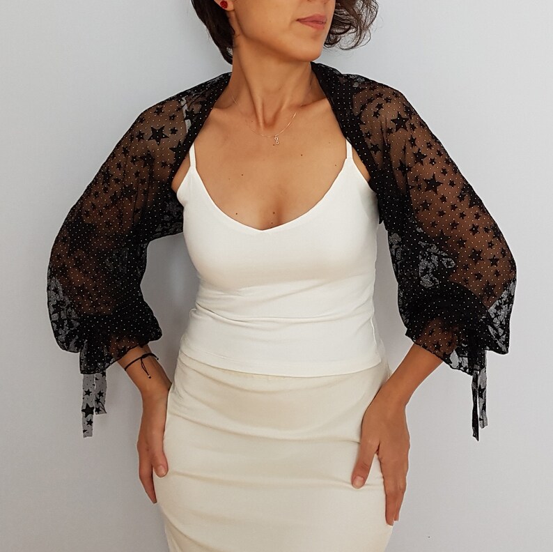 Puff Sleeved Dress cover-up Jacket 