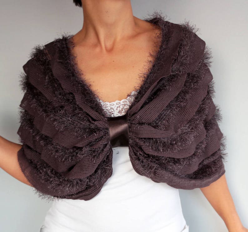 fur evening shawl