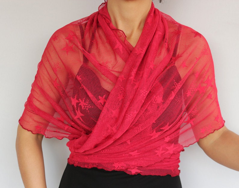 tulle shawls