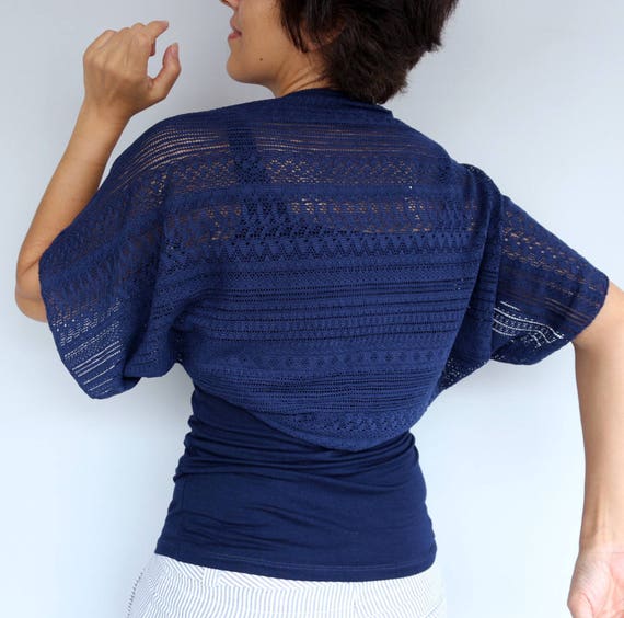 next navy lace jacket