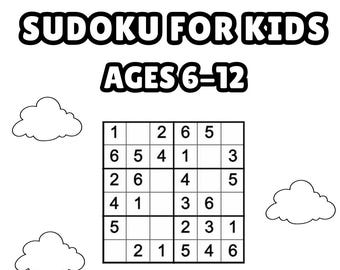 Sudoku Book for Kids Ages 6-12: Brain-Stimulating Puzzles for Beginners