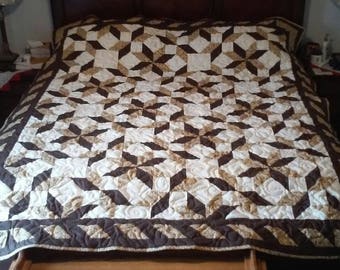 Queen size quilt "Road through Oklahoma"