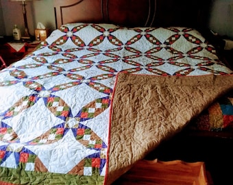 Handmade queen size quilt Tennessee Waltz