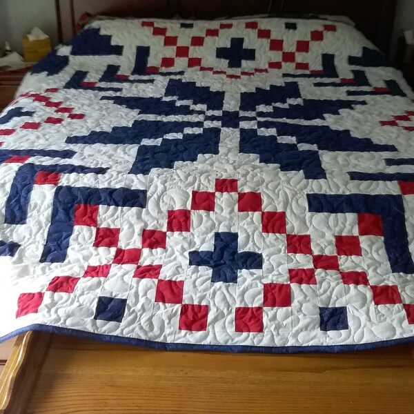 Handmade king size quilt