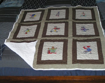 Handmade baby quilt