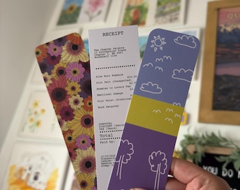 Set of 3 Bookmarks (190x53mm) | Custom Bookmark Bundle | Bookish Gift Set | Eco Friendly Stationery