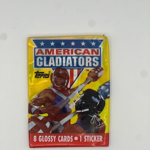 AMERICAN GLADIATOR CARDS - Topps8 Glossy Cards