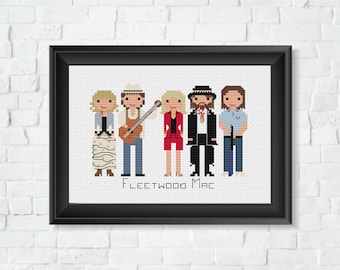 Fleetwood Mac Cross Stitch Pattern - Etsy