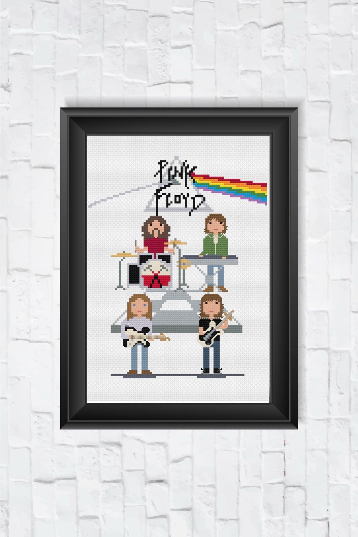 Pink Floyd Pattern Pink Floyd - PDF Cross Stitch Pattern - Etsy