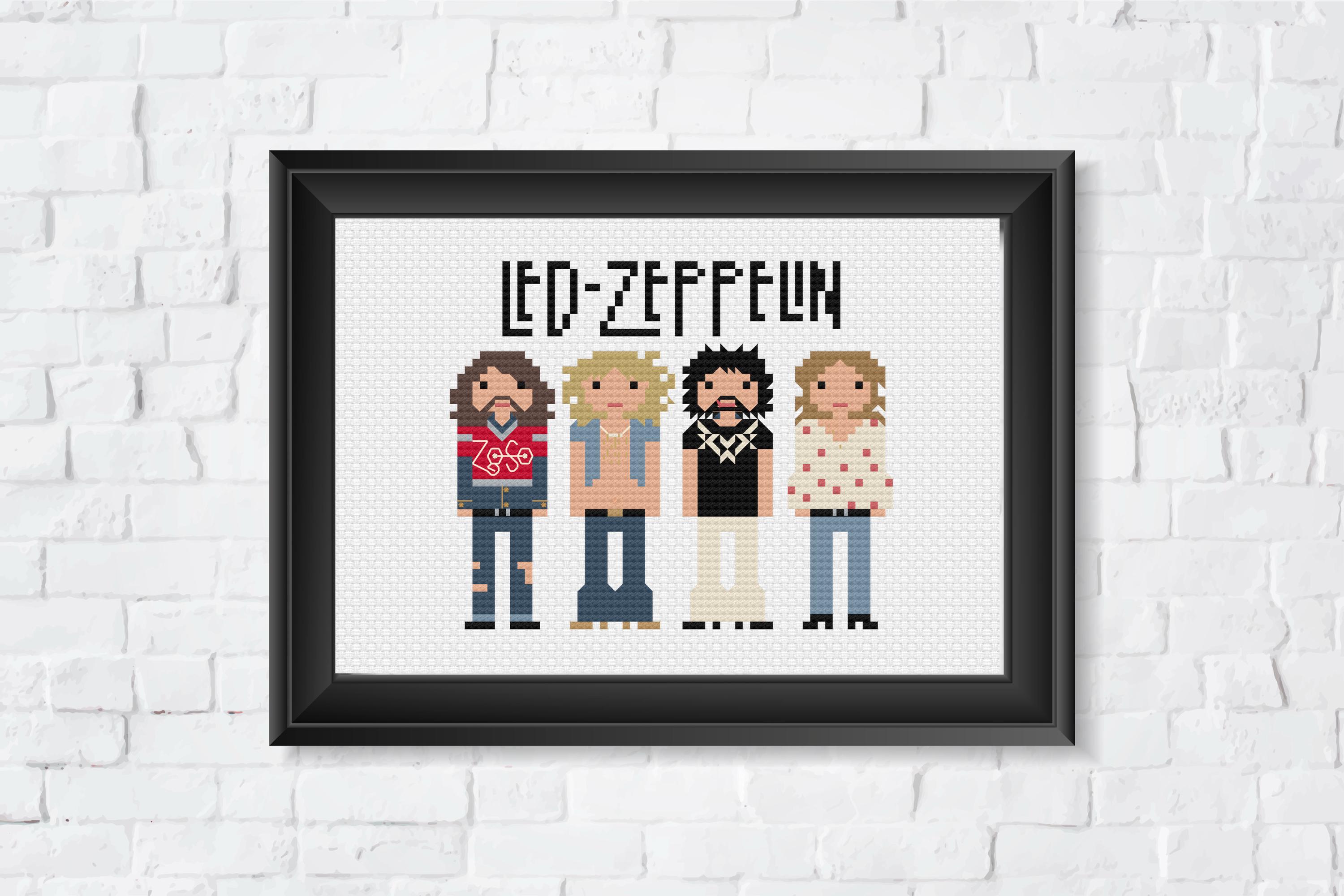Led Zeppelin - PDF Cross Stitch Pattern - Etsy