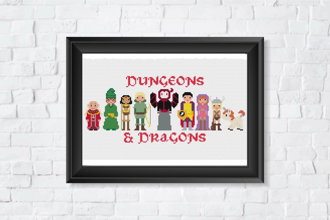 Dungeons and Dragons - PDF Cross Stitch Pattern - Etsy