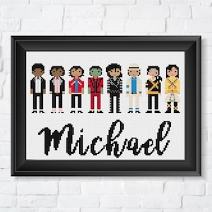 Michael Jackson - PDF Cross Stitch Pattern