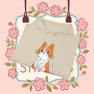 Cheebs The Orange Cat Hoodie, Cute Cat Lover Gift, Funny Cat Graphic Sweatshirt, Cozy Cat Print Jumper, Cat Mom/Dad Apparel, Pet Owner