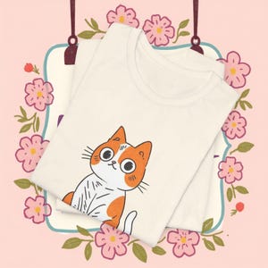 Cheebs The Orange Cat Unisex Short Sleeve T-Shirt,Cute Cat Lover Gift,Funny Graphic Tee,Animal Shirt,Cat Mom/Dad Gift,Cat Collection
