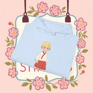Pastel Boy Korean Hanbok Hoodie Sweatshirt,Traditional Asian Outfit,Pastel Girl,Cultural Fashion,Kpop Fan Gift, Oversized Pullover, Cosplay