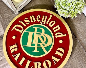 Disneyland Railroad Inspired Sign - Etsy