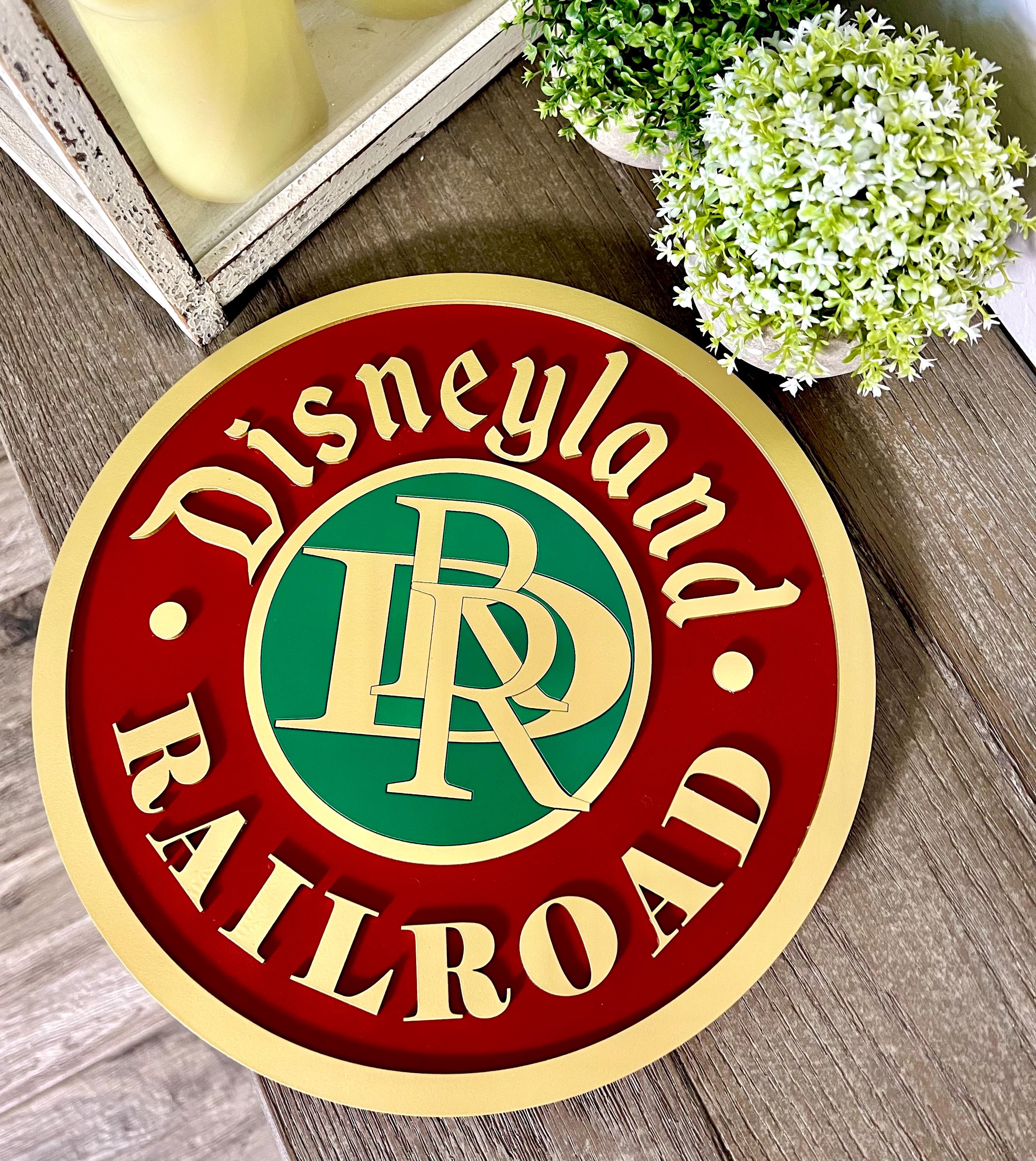 Disneyland Railroad Sign - Etsy