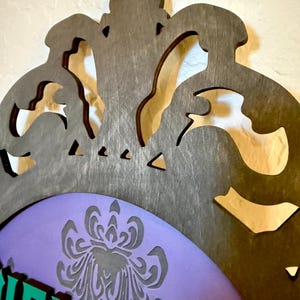 Welcome Foolish Mortals Sign, Haunted Mansion Inspired Decor, Spooky Gothic Decor, Disney Inspired Decor image 4