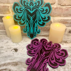 Haunted Mansion Wallpaper Signs, Haunted Mansion Decor, Eerie Wood Decor