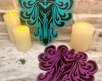 Haunted Mansion Wallpaper Signs, Haunted Mansion Decor, Eerie Wood Decor