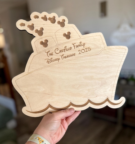 Cruise Autograph Board, Wood Signature Board, Disney Cruise