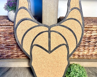 Maleficent Wood Pin Board, Large Pin Display Board, Disney Inspired Villains Decor
