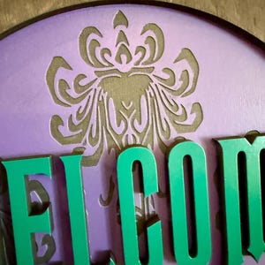 Welcome Foolish Mortals Sign, Haunted Mansion Inspired Decor, Spooky Gothic Decor, Disney Inspired Decor image 3