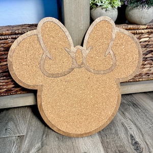 Girl Mouse Wood Pin Board, Pin Trading Board, Large Pin Display Board