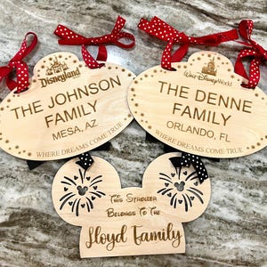 Stroller Name Tags, Customized, Wood Stroller Tag, Park Name Tag, Laser Engraved