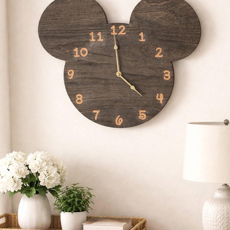 Mickey Mouse Clock - Etsy