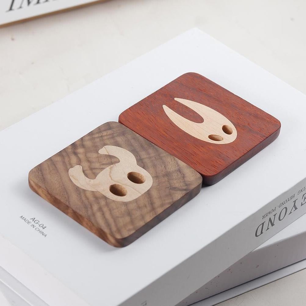 Hollow Knight Wooden Coaster, Hornet Mug Coaster, Gift for Gamer, Geek Gift, Handmade Game Decor