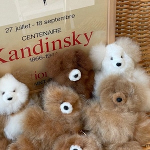 Orsetto di peluche Alpaca (Portachiavi orsetto di peluche Alpaca peruviano)