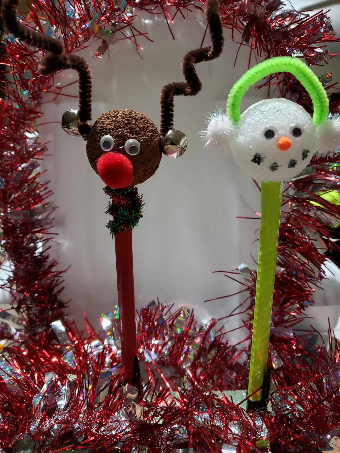 Set of 2 Novelty Holiday Pens Etsy