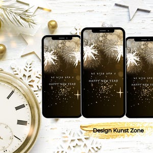 Digitale oudejaarsgroet - Nieuwjaarsgroet | eCard-uitnodiging | Perfect voor WhatsApp en e-mail | Feestelijk en modern | Gelukkig nieuwjaar