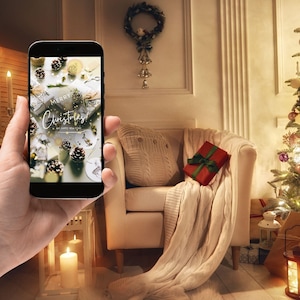 Tarjeta Digital Feliz Navidad | Tarjeta de felicitación navideña animada con sonido | Perfecto para WhatsApp, correo electrónico y redes sociales