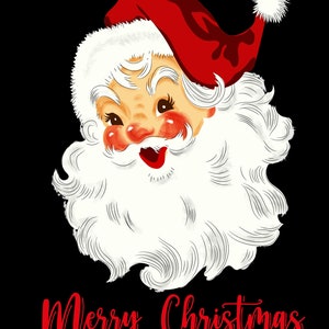Ouderwets digitaal bestand kerstman PNG, DTF, UVF, kerstontwerp, Kris Kringle kerstontwerp sublimatie vakantieshirt, lelijke trui, kerstman