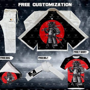 Way of the Warrior Sublimation Jiu Jitsu Gi (BJJ GI) Free Customization.