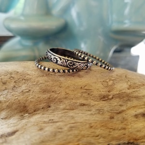 Set aus 3 Sterling-Silber-Bandschlaufen