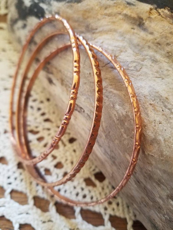 Coppercraft Guild set of 3 Vintage 70s Copper Ban… - image 10