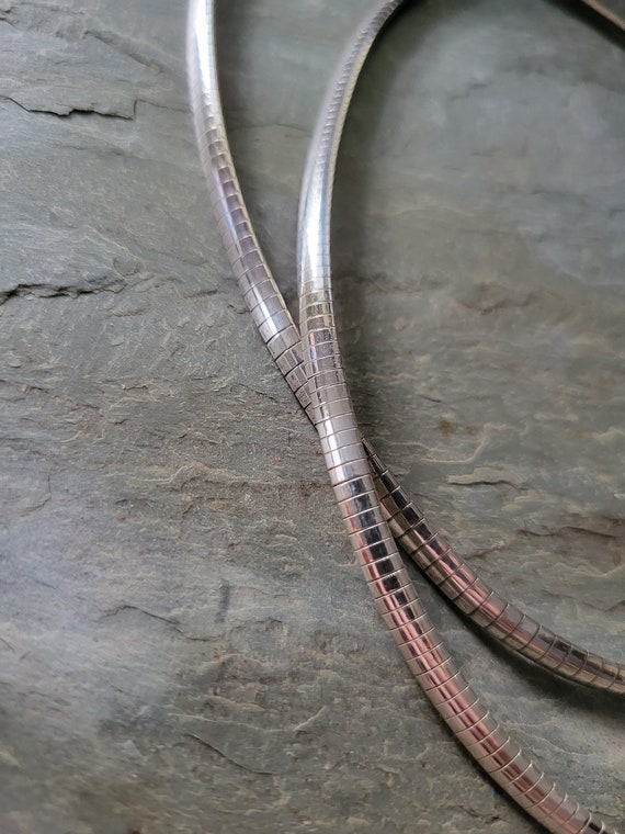 Wide Italian Sterling Silver Flat Chain - image 5