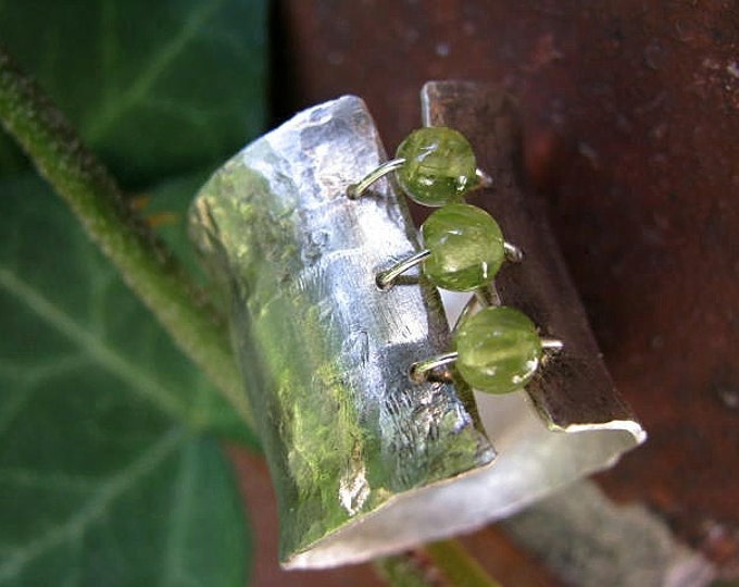 Sterling Silver and Peridot Ring