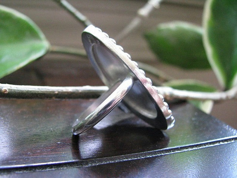 Large Sterling Silver Statement Ring Etsy